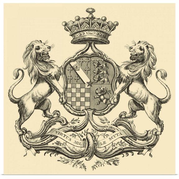 Great BIG Canvas | Rolled Vision Studio Poster Print entitled Heraldry I