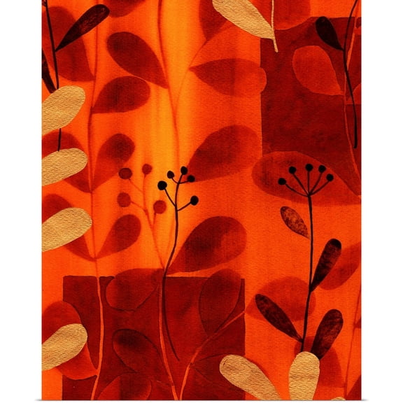 Great BIG Canvas | Rolled Vision Studio Poster Print entitled Sunkist Silhouette IV