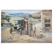 Great BIG Canvas | "Running Repairs" Art Print - 24x16