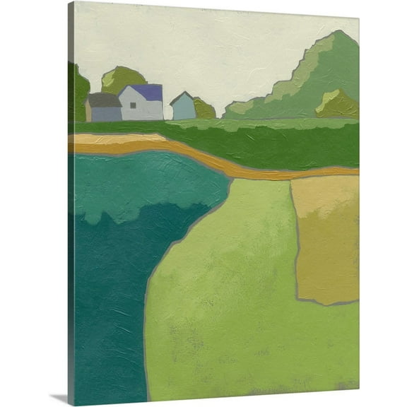 Great BIG Canvas | "Rural Vista II" Canvas Wall Art - 24x30