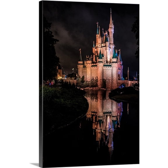 Great BIG Canvas Russell McFarland Premium Thick-Wrap Canvas entitled Cinderella's Castle