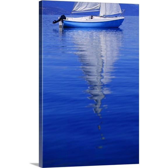 Great BIG Canvas | "Sailboat On Water" Canvas Wall Art - 32x48