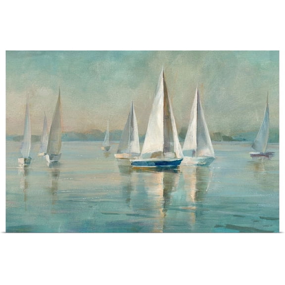 GBC | "Sailboats at Sunrise" Art Print - 24x16