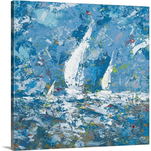 Great BIG Canvas | "Sailing II" Canvas Wall Art - 24x24