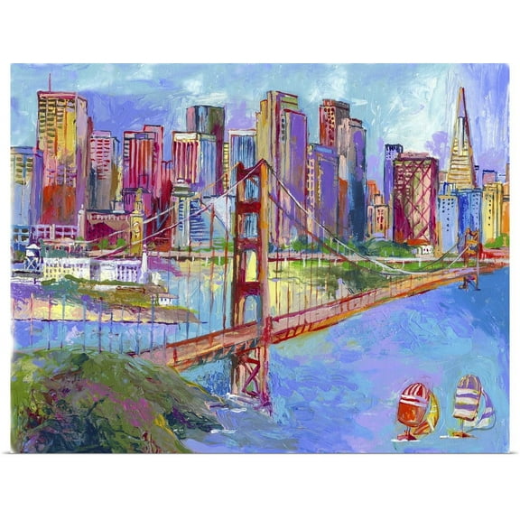 Great BIG Canvas | "San Francisco" Art Print - 20x16