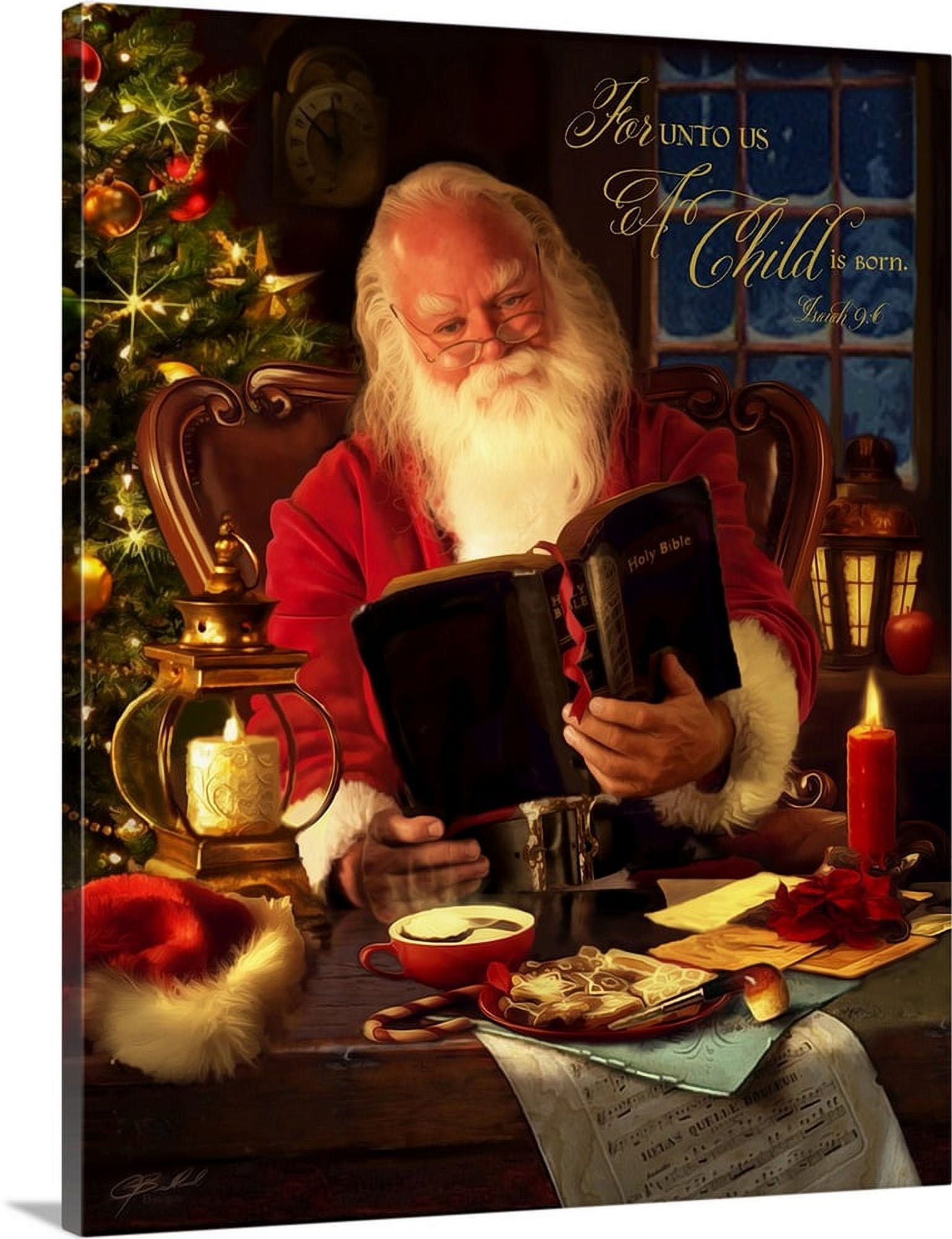 Great BIG Canvas "Santa" Canvas Wall Art 24x30