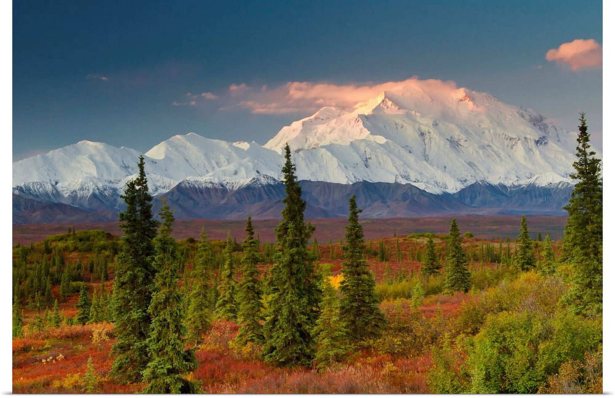 Great BIG Canvas | "Scenic view of Mt. McKinley at sunrise with