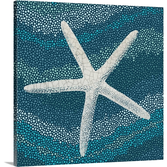 Great BIG Canvas | "Sea Glass IV" Canvas Wall Art - 30x30