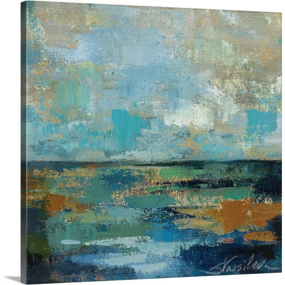 Great BIG Canvas | "Seascape Study I" Canvas Wall Art - 24x24