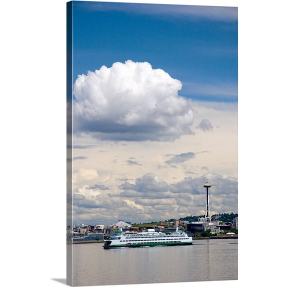 Great BIG Canvas | "Seattle, Washington" Canvas Wall Art - 24x36