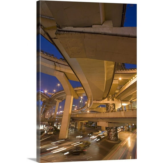 Great BIG Canvas | "Shanghai Roads" Canvas Wall Art - 20x30