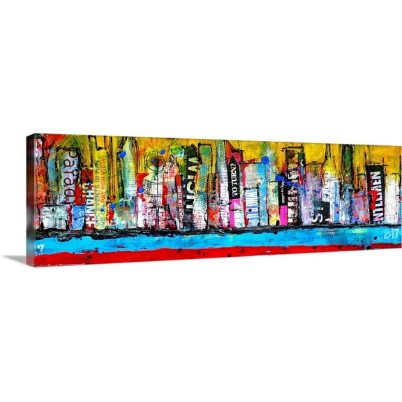 Great BIG Canvas | "Skyline" Canvas Wall Art - 36x12