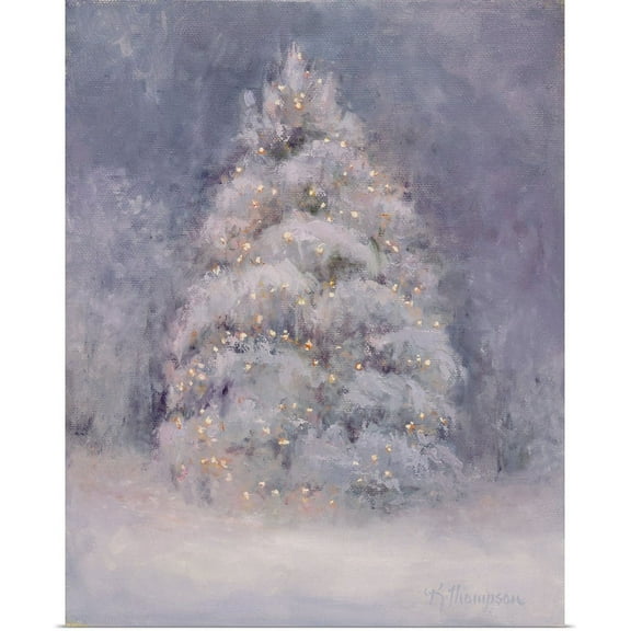 Great BIG Canvas | "Snow Winter Tree" Art Print - 16x20