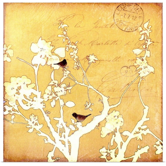 Great BIG Canvas | "Song Birds VI mini" Art Print - 16x16