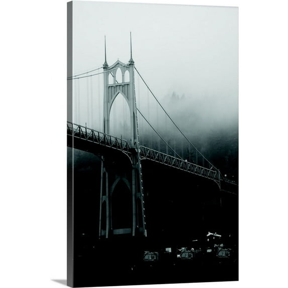 Great BIG Canvas | "St. Johns Bridge I" Canvas Wall Art - 20x30
