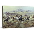 thumbnail image 1 of Great BIG Canvas | "Stagecoach Attack" Canvas Wall Art - 30x20, 1 of 2