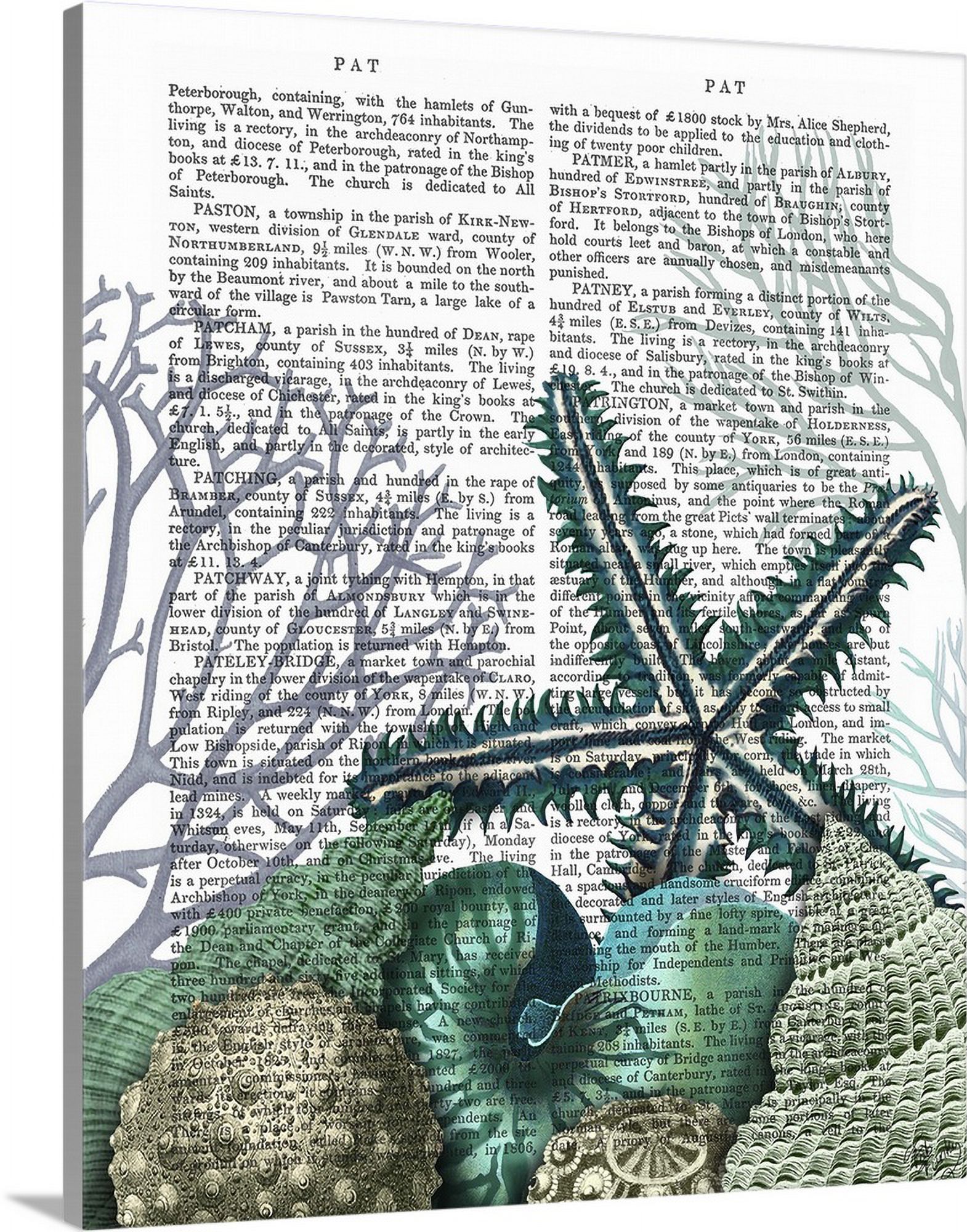 Great BIG Canvas "Starfish Under the Sea" Canvas Wall Art 16x20