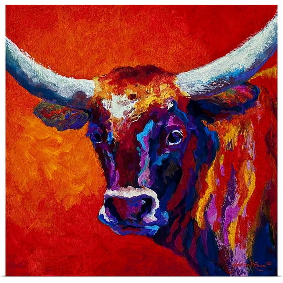 Great BIG Canvas | "Steer" Art Print - 16x16