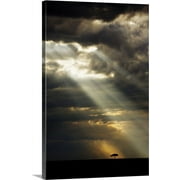Great BIG Canvas | "Sunset with clouds on the African plain, Kenya, Africa" Canvas Wall Art - 16x24