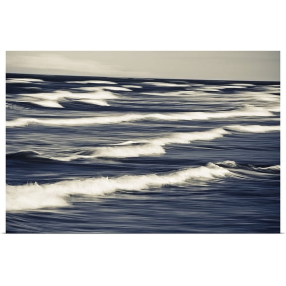 Great BIG Canvas | "Surf Patterns at Anchor Point in South Central Alaska" Art Print - 24x16