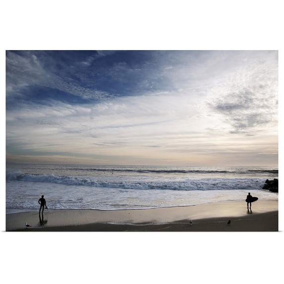 Great BIG Canvas | "Surfers and Clouds" Art Print - 48x32