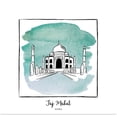 thumbnail image 1 of Great BIG Canvas | "Taj Mahal - Brushstroke Buildings" Art Print - 30x30, 1 of 4