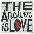 thumbnail image 1 of Great BIG Canvas | "The Answer is Love Square" Art Print - 16x16, 1 of 4