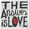 thumbnail image 1 of Great BIG Canvas | "The Answer is Love Square" Art Print - 20x20, 1 of 4