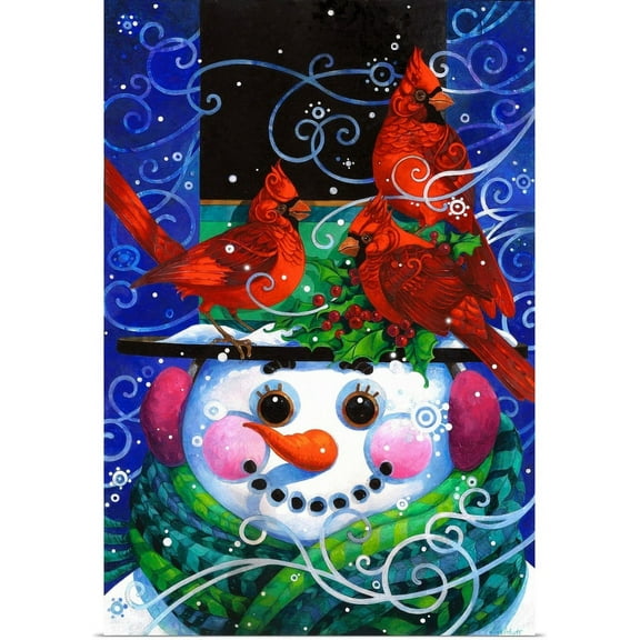 Great BIG Canvas | "The Snowy Night" Art Print - 24x36