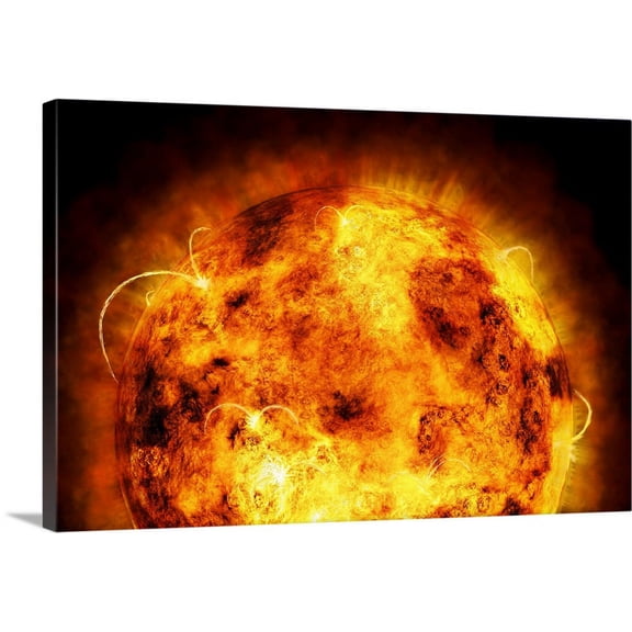 Great BIG Canvas | "The Sun" Canvas Wall Art - 36x24