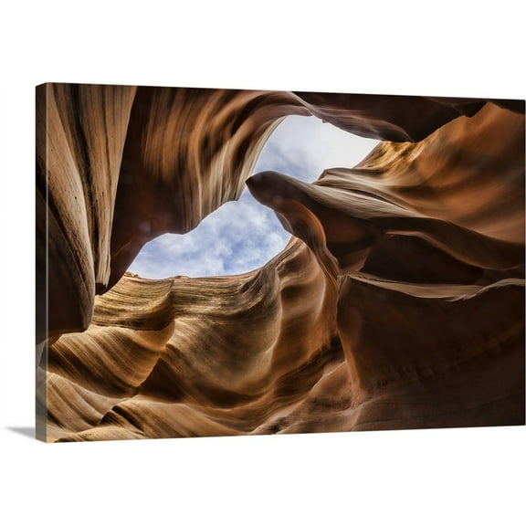 Great BIG Canvas | "The slot canyons of Antelope Canyon in Page, Arizona" Canvas Wall Art - 48x32