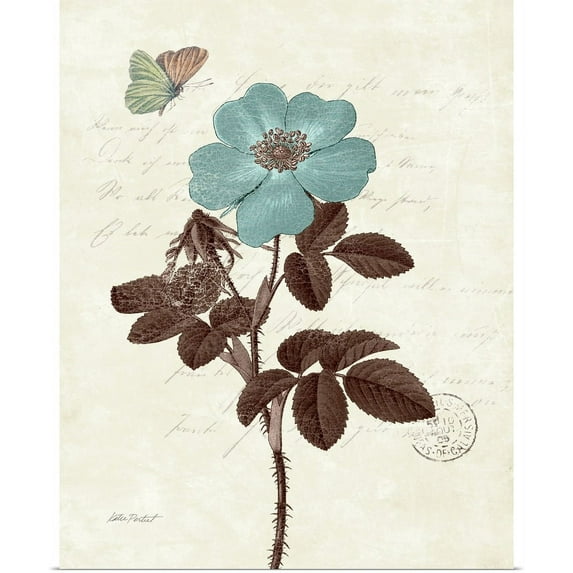 Great BIG Canvas | "Touch of Blue II" Art Print - 24x30