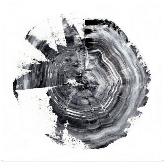Great BIG Canvas | "Tree Ring Abstract II" Art Print - 16x16