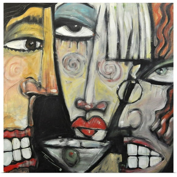 Great BIG Canvas | "Trouble At Martini Bar" Art Print - 20x20