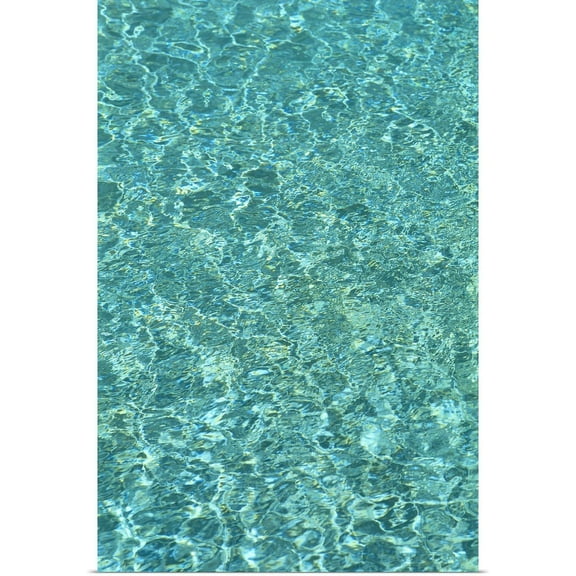 Great BIG Canvas | "Turquoise Water Reflections" Art Print - 24x36