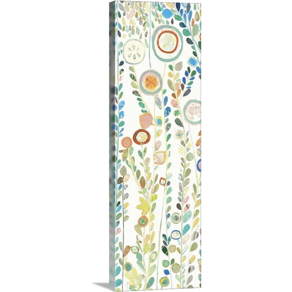 Great BIG Canvas | "Under the Rain Panel II White" Canvas Wall Art - 20x60