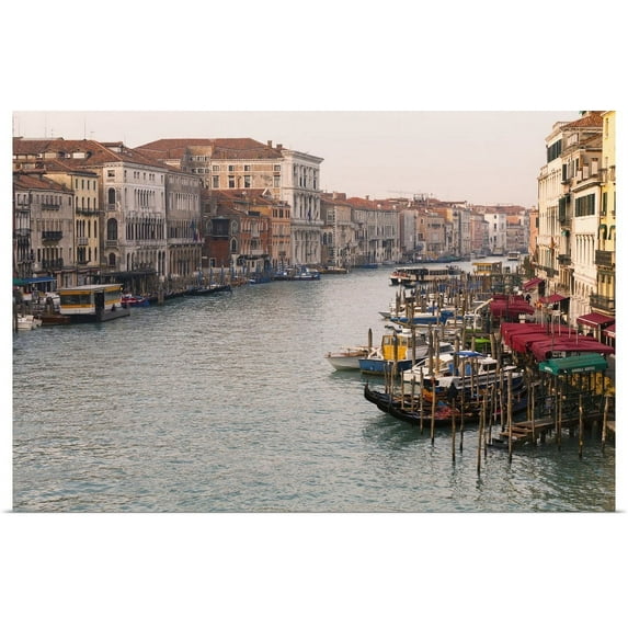 Great BIG Canvas | "View of Grand Canal from Rialto Bridge, Venice, Italy" Art Print - 36x24