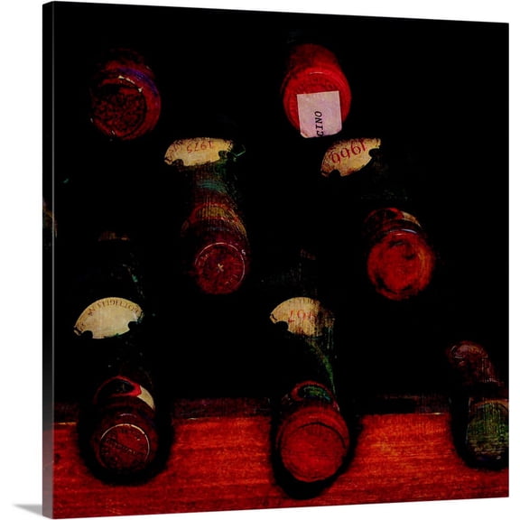 Great BIG Canvas | "Vintage Wine Cellar II" Canvas Wall Art - 24x24