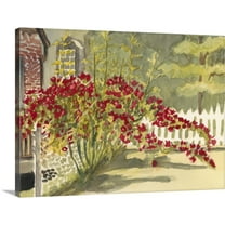 Great BIG Canvas | "Watercolor Garden VI" Canvas Wall Art - 24x18