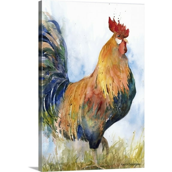 Great BIG Canvas Watercolor Painting Contemporary