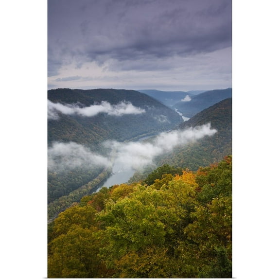 Great BIG Canvas | "West Virginia, Beckley, Grandview, New River Gorge National River" Art Print - 24x36