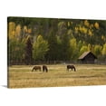 thumbnail image 1 of Great BIG Canvas | "Western Horses, Jackson Hole, Wyoming" Canvas Wall Art - 36x24, 1 of 2