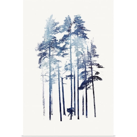 Great BIG Canvas | "Winter Wolf" Art Print - 32x48