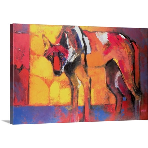 Great BIG Canvas | "Wolf, 1996" Canvas Wall Art - 36x24
