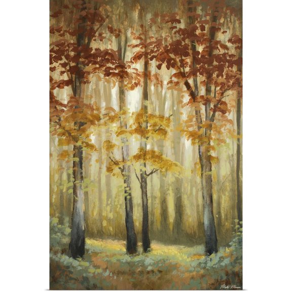 Great BIG Canvas | "Woodland Glow I" Art Print - 32x48
