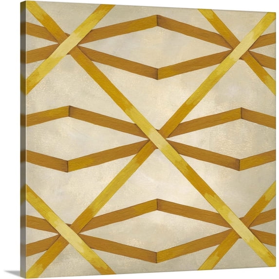 Great BIG Canvas | "Woven Symmetry II" Canvas Wall Art - 24x24