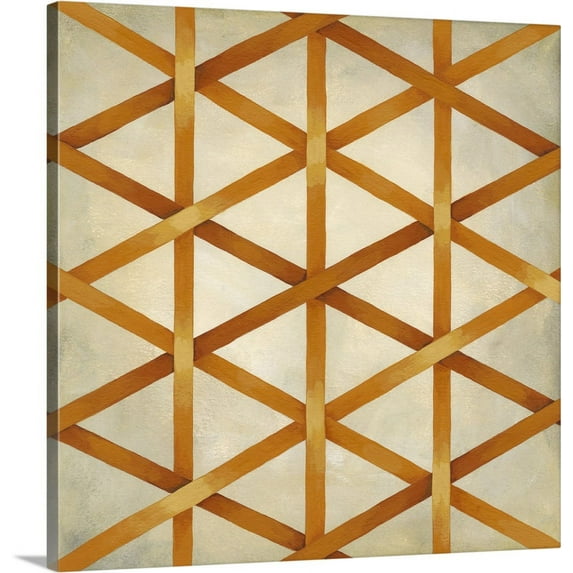 Great BIG Canvas | "Woven Symmetry IV" Canvas Wall Art - 24x24