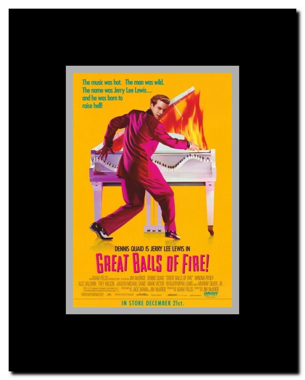Great Balls of Fire Framed Movie Poster