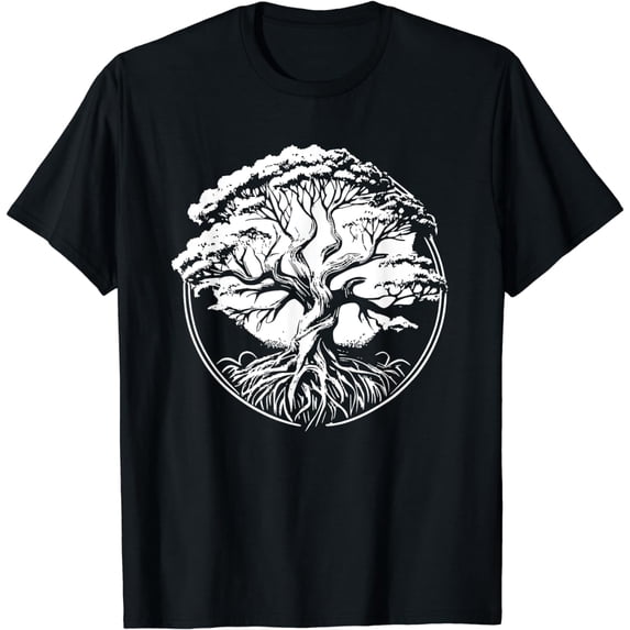 Great Banyan Tree Beautiful Nature Spiritual World Tree Art T-Shirt