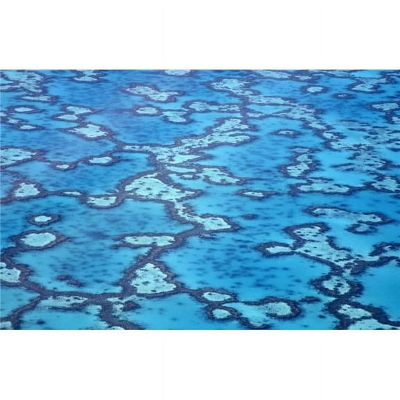 Great Barrier Reef - Aerial View Poster Print